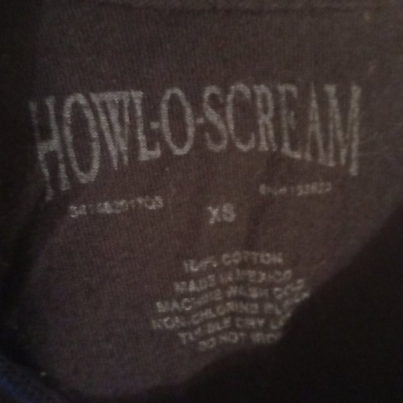 BUSCH GARDENS HOWL O SCREAM UNISEX BLACK NITE OF TERROR SHIRT SZ XS - Picture 5 of 7